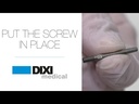Put the screw in place