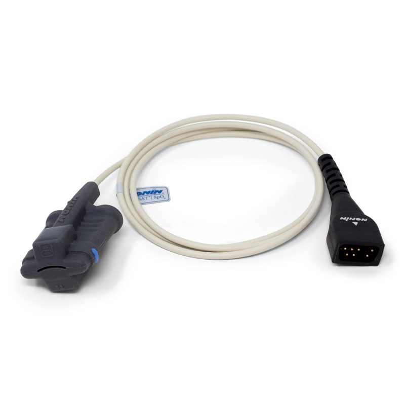 Sensor SpO2 Nonin 8000SM Silicone Adulto 100cm