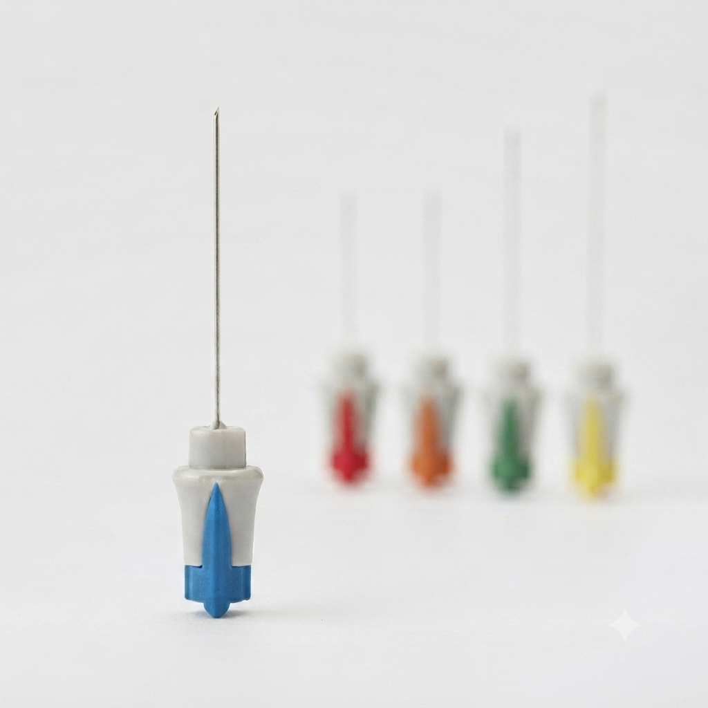 Agulha Concêntrica 37x0.46mm 26G Azul Dantec DCN