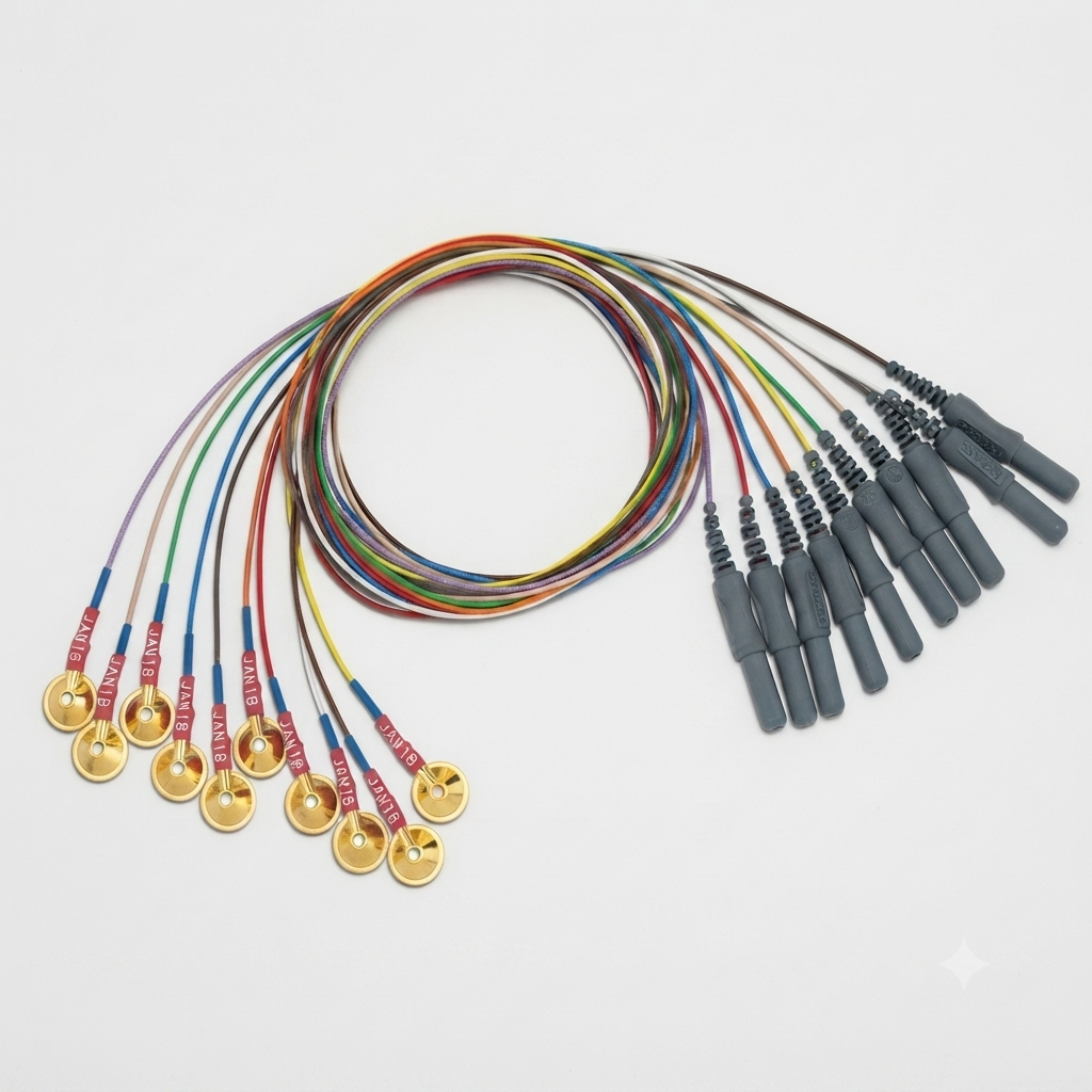 Genuine Grass Gold Electrodes 183cm Teflon TP