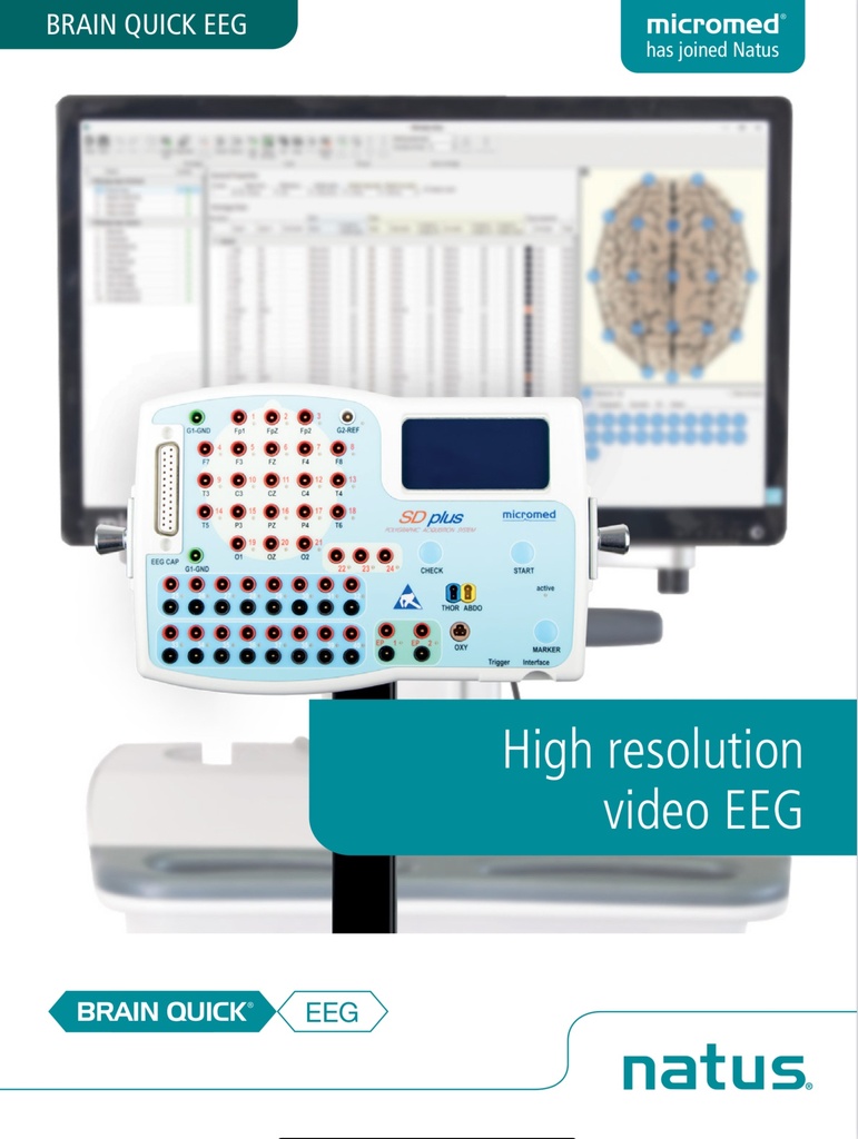 Eletroencefalógrafo BRAIN QUICK vs D0 RSCH EEG E 