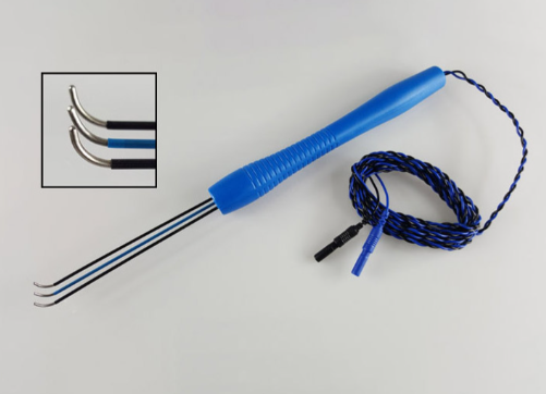 Sonda Estimulação FS 250cm TP - Bipolar Tripla Gancho 100°
