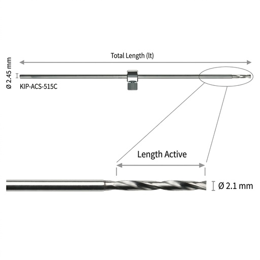 [C130-KIP-ACS-515] Broca Craneana DIXI 200mm
