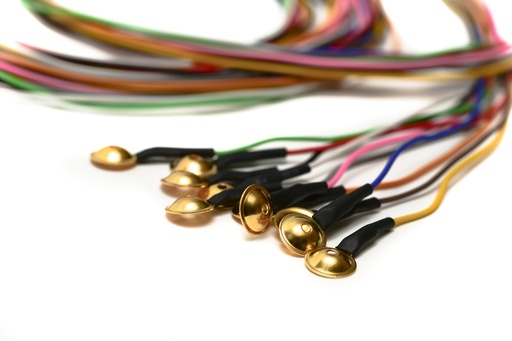 [C120-13-10100-6010] Precision Gold Disposable Cup Electrodes 150cm TP