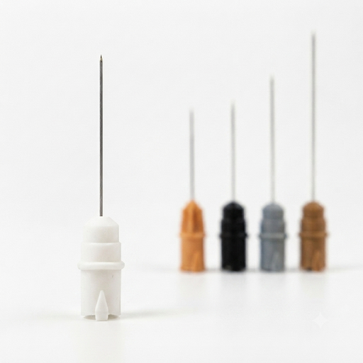 [C310-25V30] Value Line Concentric Needle 25x0.30mm 30G White