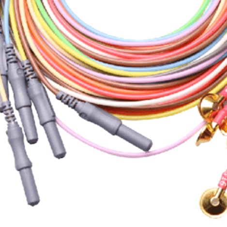 [C120-FS-E5GH-60] Genuine Grass Gold Electrodes 152cm Silicone TP