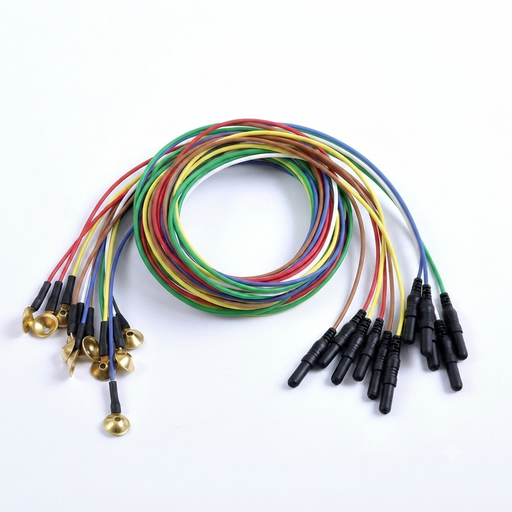 [C120-019-477600] Cup Electrode Gold Natus 150cm TP