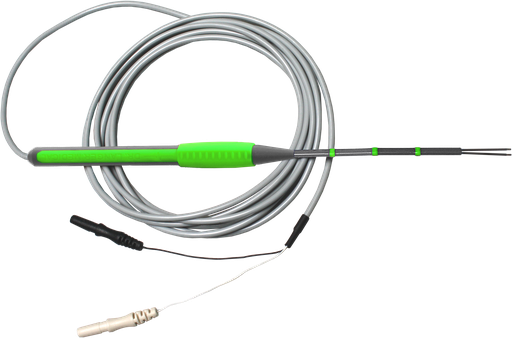 [C430-40-1304] LANGER Stimulation Probe | Bipolar Microfork 250cm TP
