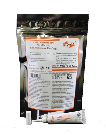 [C910-MD0014-SP10] Adhesive Collodion Tube HV 15ml MAVIDON