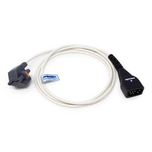 [C270-6837-000] SpO2 Nonin 8000SS Silicone Pediátric Sensor 100cm