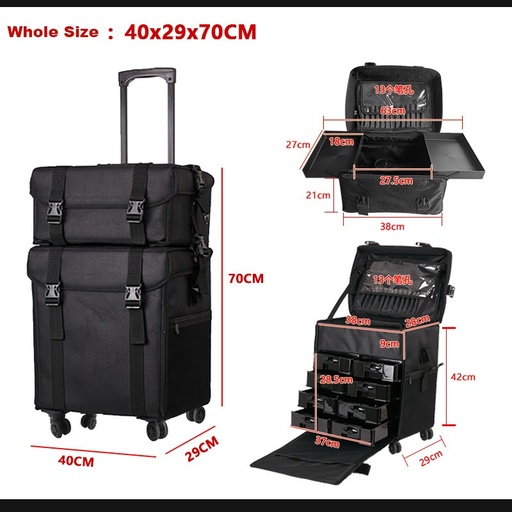 [E112-TN01] Trolley Rodado 6 Gavetas