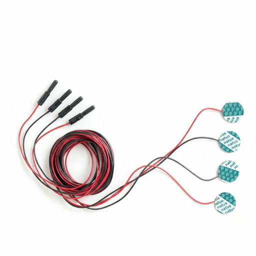 [C360-019-41500] Surface Electrode Ø20mm 2x2 Natus 150cm TP 