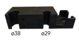 [E512-9016B0351] MagVenture Dual Coil Holder ø29 + ø38